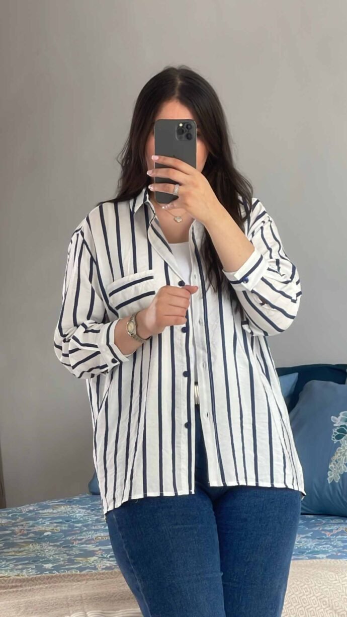 ⁦Chemise a rayures⁩ - الصورة ⁦2⁩